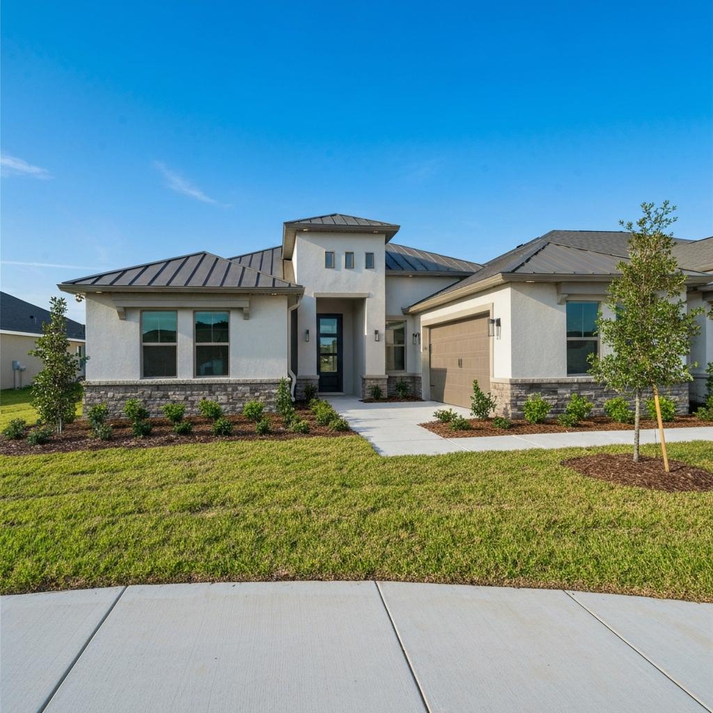 Newly built modern home in Ocala Florida - How Ocala Resale Sellers Can Compete With New Construction Homes - How Ocala Resale Sellers Can Compete With New Construction Homes
